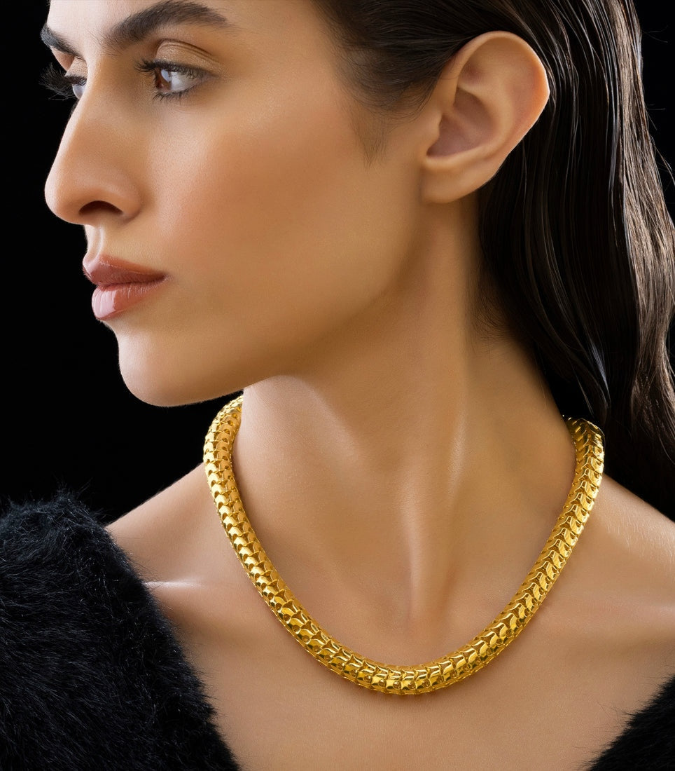 Skyora Anti-Tarnish Snake Chain Necklace
