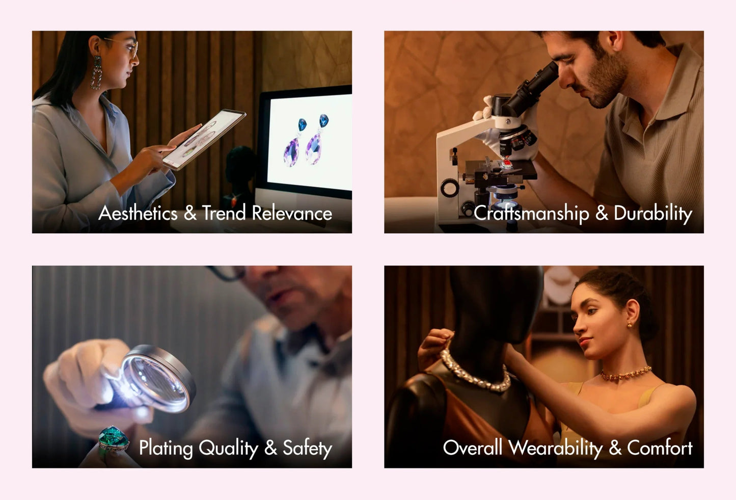 Skyora Anti-Tarnish Four-Layer Chain Necklace